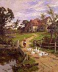 Henry H. Parker A Berkshire Homestead painting